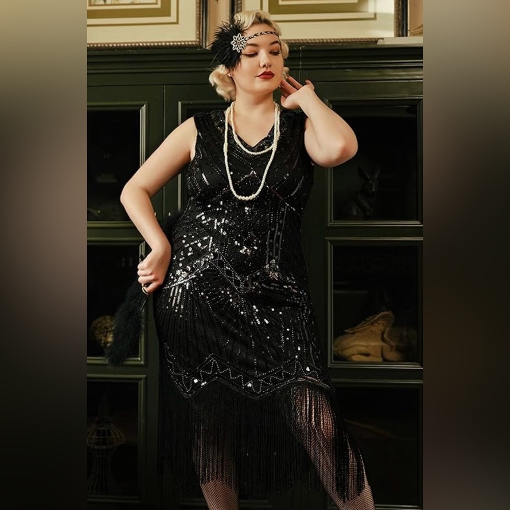 Babeyond 20’s Flapper Dress XXL. Lined and Gorgeous!